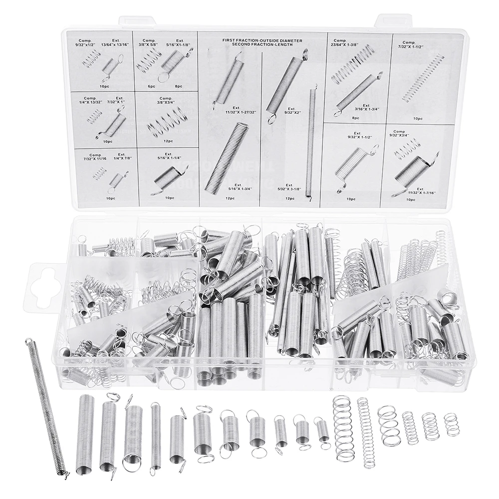 

200Pcs Steel Springs Electrical Hardware Drum Extension Tension Spring Exerciser Pressure Suit