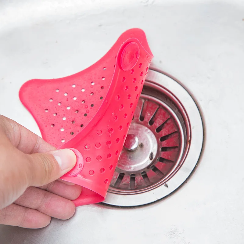 Star Shape Plastic Kitchen Mint Plan Bath Shower Drain Cover Waste Sink Strainer Hair Filter Catcher House Gadgets Pet Cleaning