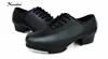 Size 27-45 Adult Men Children Boy Tap Dance Shoes Cow Leather or PU Oxford Lace Up Dancing Shoes Girls Women Tap Dancing Shoes 4