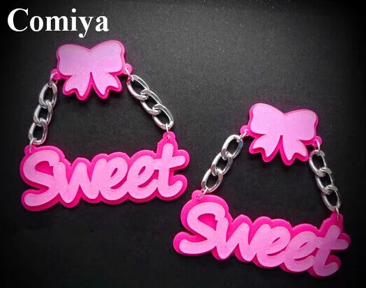 Новые модные летние сережки из сплава цинка arcylic sweet design брендовые серьги с