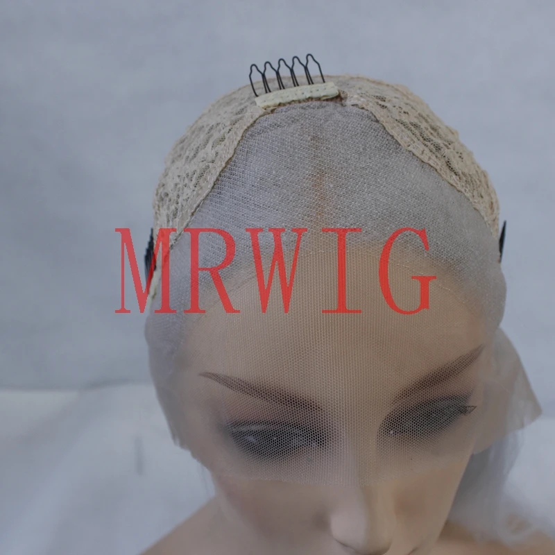 MRWIG blanco gris pelo color medio pelo real 26 pulgadas 150% cosplay para mujeres negras, pelucas pelo sintético color gris