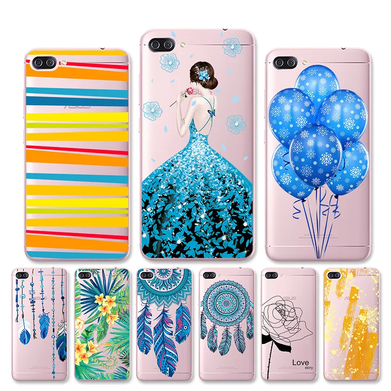 

5.2" Asus Zenfone 4 Max ZC520KL Case Cover Transparent Soft Silicone TPU Printed Phone Back Protective Asus ZC520KL Case