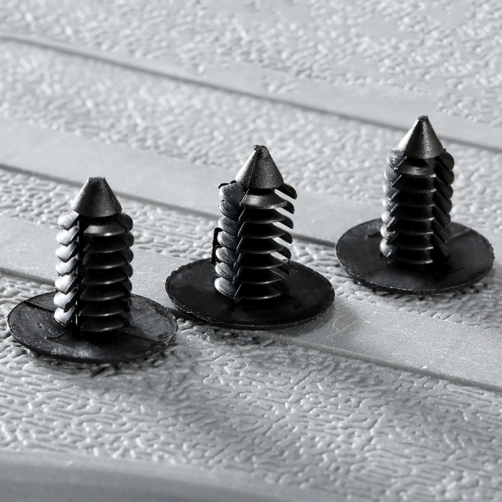 

50Pcs Car Auto 8mm Dia Hole Black Plastic Push Fastener Rivets Clips Universal Automobiles Trim Boot Rivets Clips Fastener