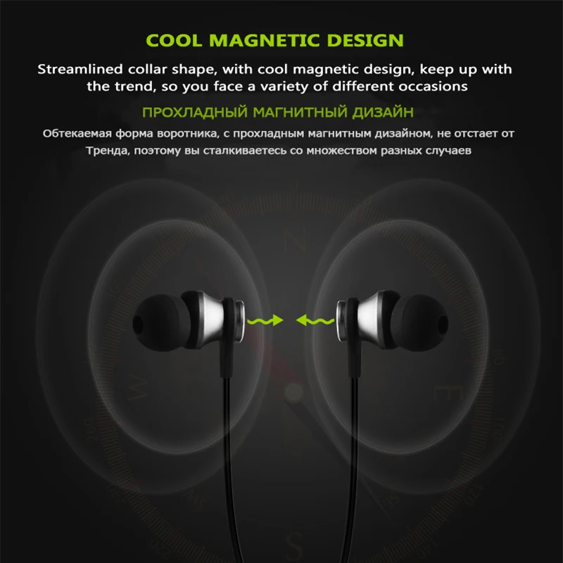 M J HT1 Wireless Bluetooth Earphone 10 Hours Playtime with Microphone Sport Stereo V4 1 Bluetooth Earphone For iPhone Android
