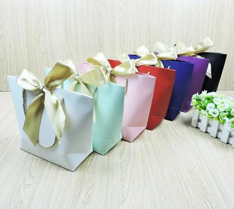 10 Color Available 20PCS/LOT Portable Paper Bag Wedding Party Favors