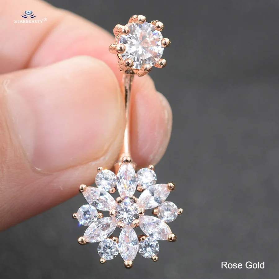 14 г пикантная женская обувь с украшением в виде кристаллов живота Piercing Nombril