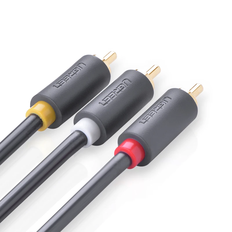 Аудиокабель Ugreen AV105 от 3RCA до аудиокабель Lotus ТВ приставка три RCA av кабеля|connect to tv|av