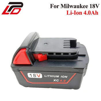 

New 18V 4.0Ah Li-Ion Replacement Power Tool Battery For Milwaukee M18 48-11-1828 48-11-1840 49- 24-0171 - 2601