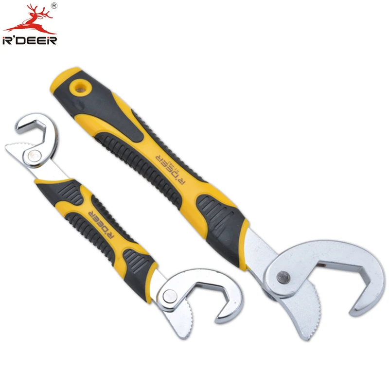 

R'DEER Universal Wrench Hook Type CR-V Durable Wrench Two Sets For Water-tap Tube Connection Multi-function Hand Tools 2PCS