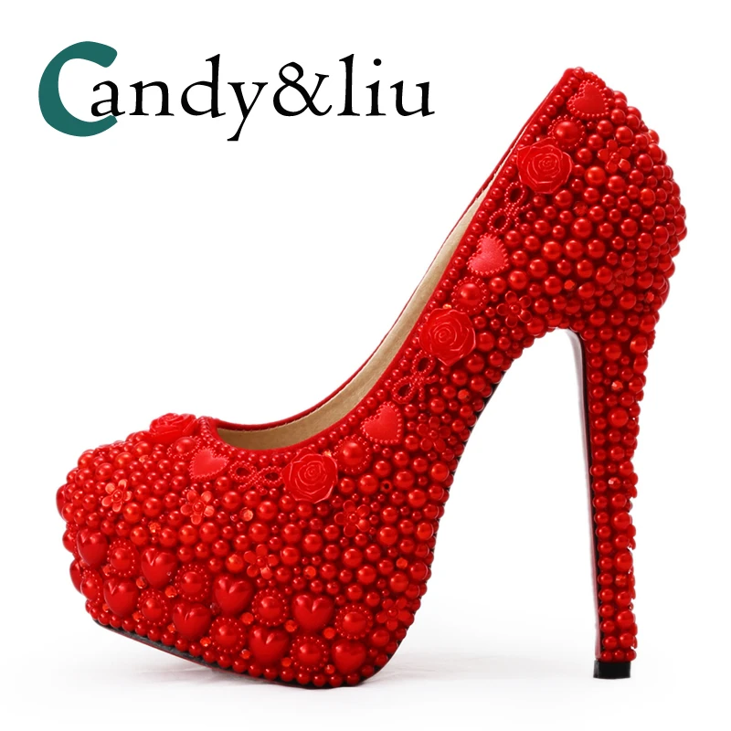 pumps with pearls
