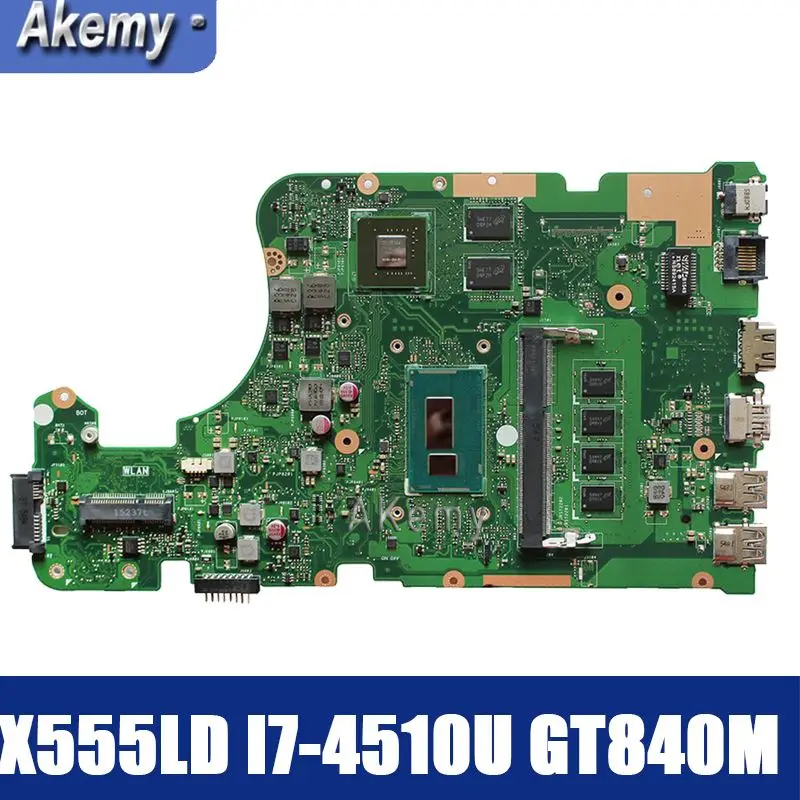 Amazoon X555LD placa base de Computadora Portátil para ASUS X555LD X555LP X555LA X555L X555 prueba a bordo placa base 4G-RAM I7-4510U GT840M Amazoon X555LD placa base de Computadora Portátil para ASUS X555LD X555LP X555LA X555L X555 prueba a bordo placa base 4G-RAM I7-4510U GT840M