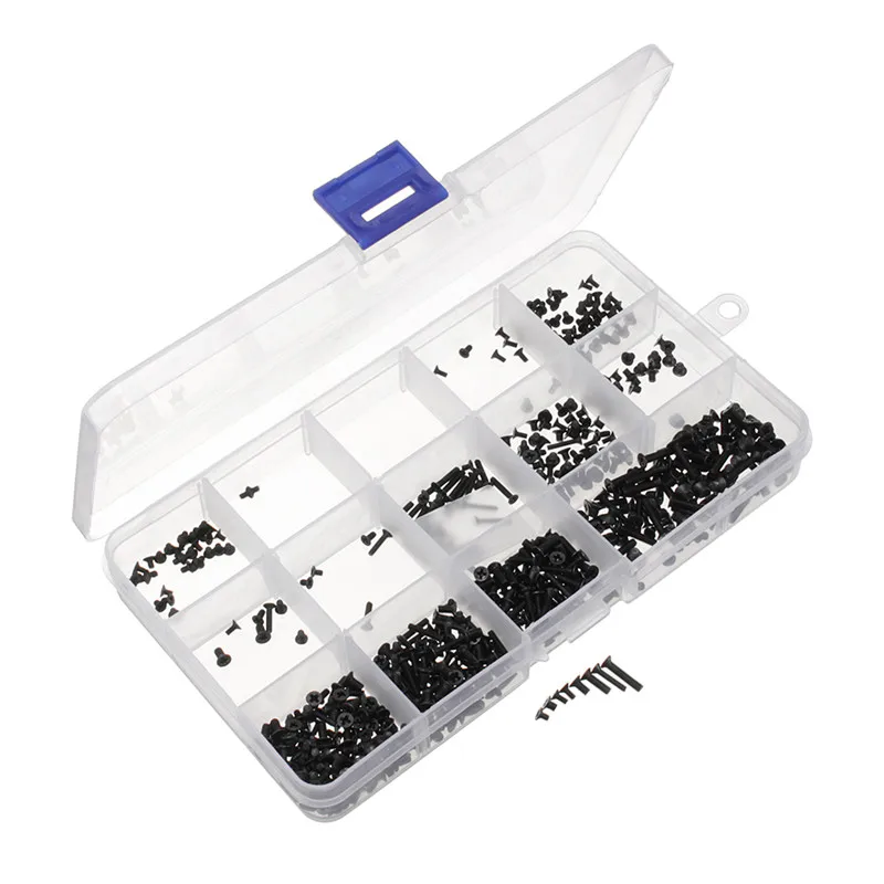 

450Pcs/Set MXCP1 M2/M2.5/M3 Carbon Steel Cross Screws Laptop Screws Box Set Assortment Kit Fastener Hardware High Quality
