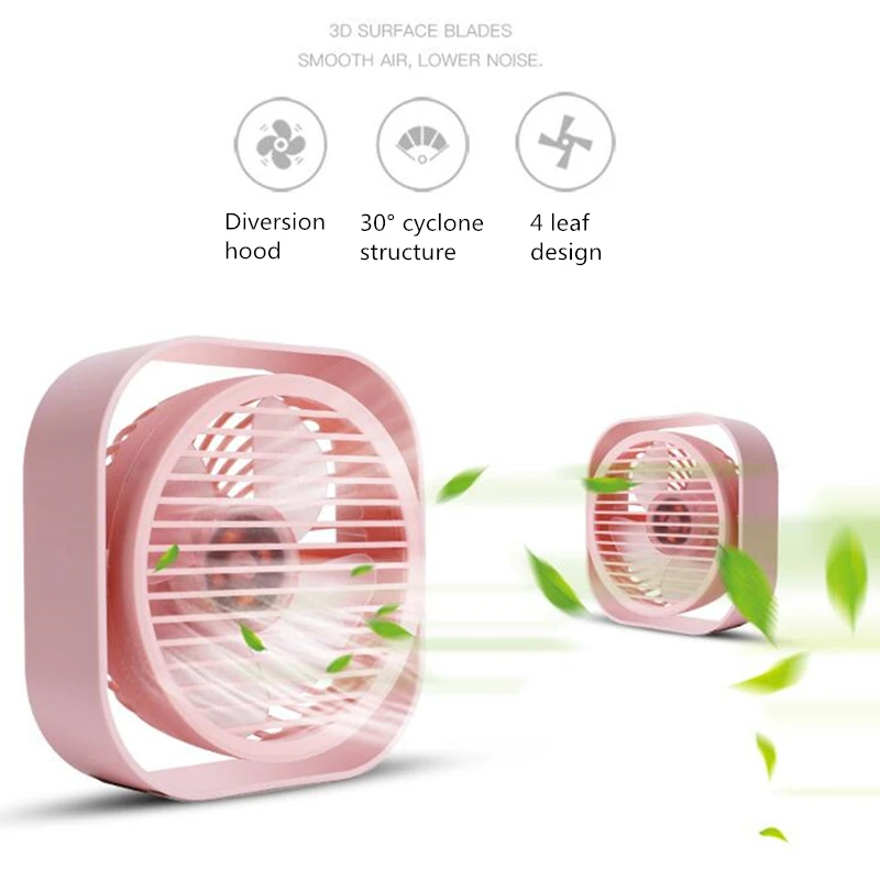 

Car Fan 360° Mini Cooling Fan Car Cooler USB Desktop Fan In The Car Home Summer Cooling