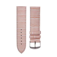 14mm High Quality Soft Sweatband Leather Strap Steel Buckle Women Men Wrist Watch BandF3