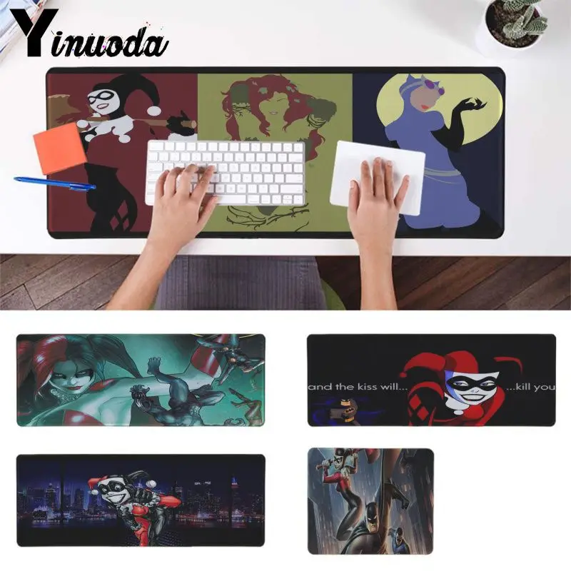 

Yinuoda Cool New Anime Batman and Harley Quinn Durable Rubber Mouse Mat Pad Extended Gaming mouse pad Large Mousepads