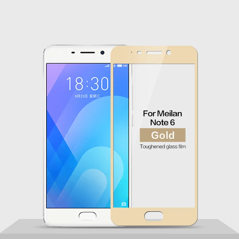 2 шт. защита для экрана Meizu M6 Note закаленное стекло полное покрытие пленка M 6 M721H 5