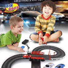 Высокоскоростной гоночный трек игрушки DIY Набор Электрический супер трек Слот автомобиль мальчики игрушки подарок