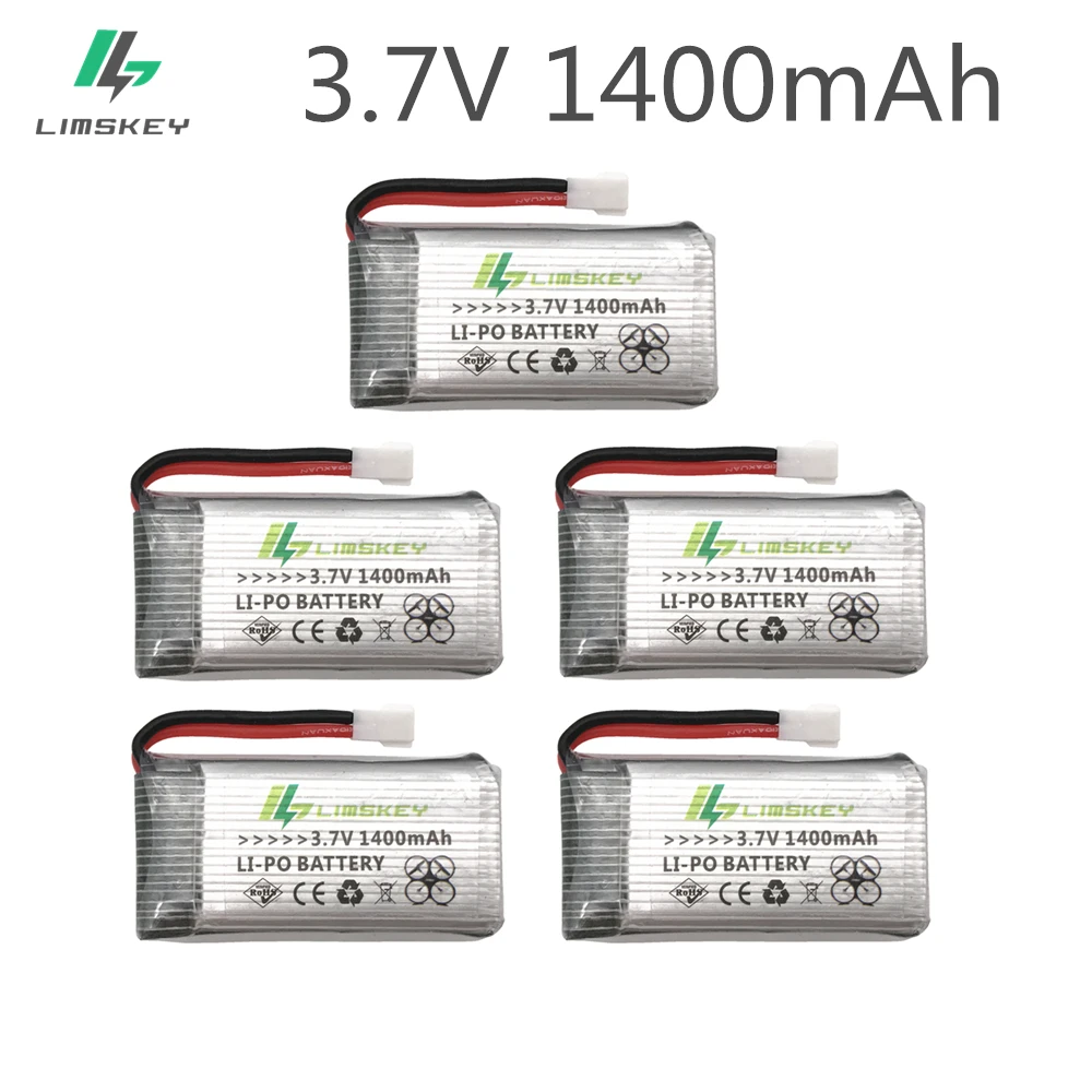 

New Version 5PCS 3.7V 1400mAh LiPo Battery for SYMA X5SW X5SC X5 X5C battery Drone 3.7 V 1400 mah Lipo
