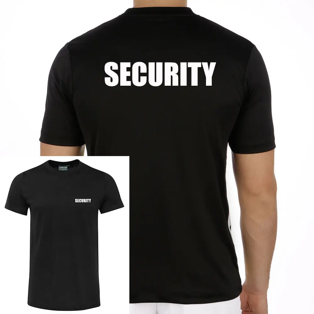 Summer fashion men's casual casual shirt safety T shirt bodyguard T shirt activities safety T
