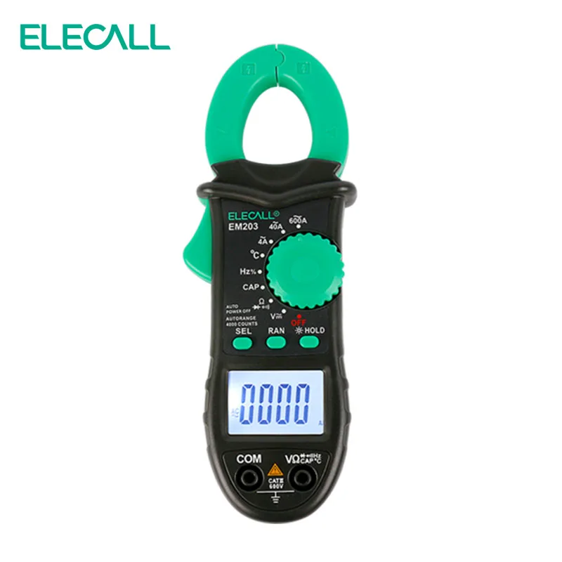 ELECALL EM203 4000 отсчетов AC/DC Напряжение Ток Сопротивление Емкость Частота измерения
