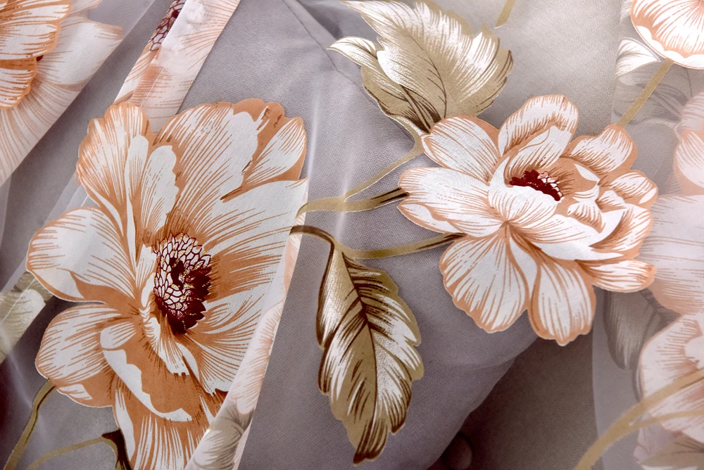 Floral Roman Sheer Curtains Short Kitchen Valance Vurtain Tulle Fabrics Sheer Panel Modern Curtain Flower Window (19)
