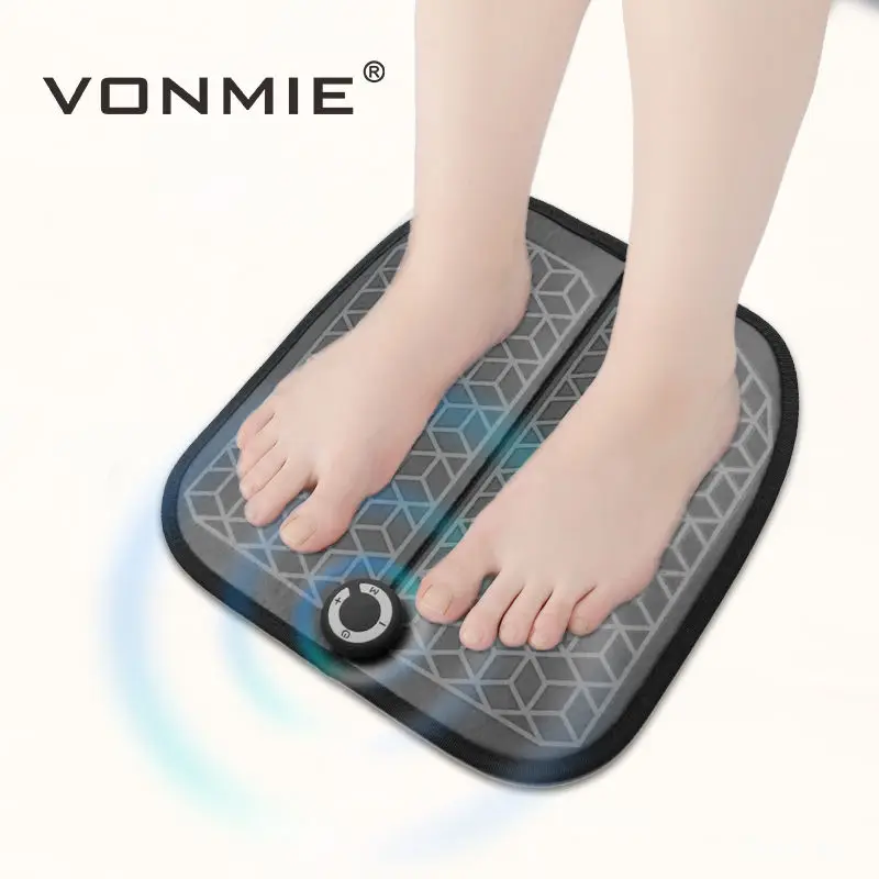VONMIE EMS Foot Vibrator Wireless Muscle Stimulator USB Rechargeable Foot Massager ABS Physiotherapy Revitalizing Pedicure Tens VONMIE EMS Foot Vibrator Wireless Muscle Stimulator USB Rechargeable Foot Massager ABS Physiotherapy Revitalizing Pedicure Tens
