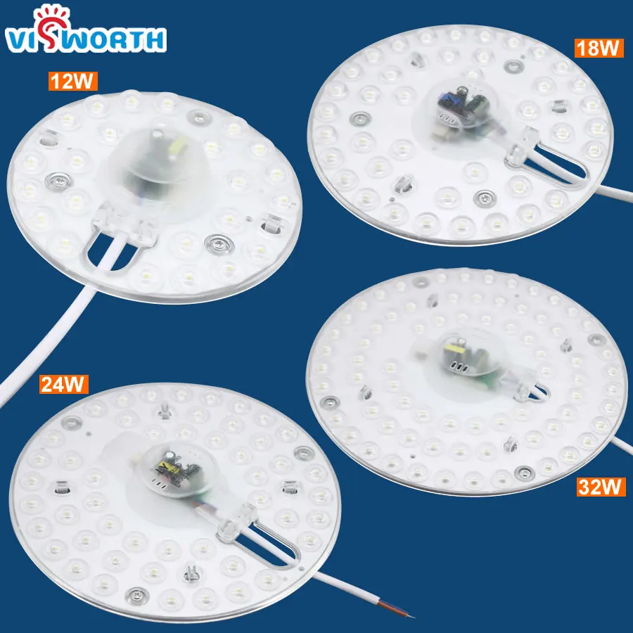 

12W 18W 24W 32W Led Light SMD2835 Cabinet Lamp Circular Body Easy Install Ceiling Lamp With Wire Four Size Led Spotlight
