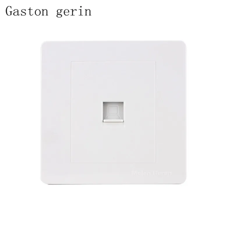 

Computer Socket Panel Network Module Cable Interface Outlet Wall Data Internet Single Port 220V 86 Type Universal Luxury Panel