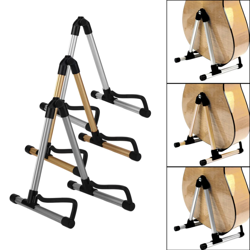 Support Guitare En Bois Porte Guitare, A-Frame Stand Guitare Pliable  Portable Po