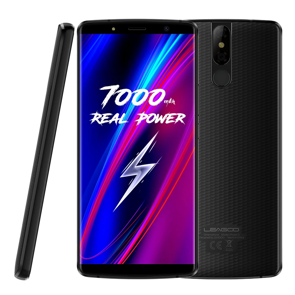 LEAGOO power 5 Android 8,1 двойная задняя камера 4G мобильный телефон 7000mAh 5,9" FHD MT6763V Восьмиядерный 6 Гб ram 64 Гб rom отпечаток пальца