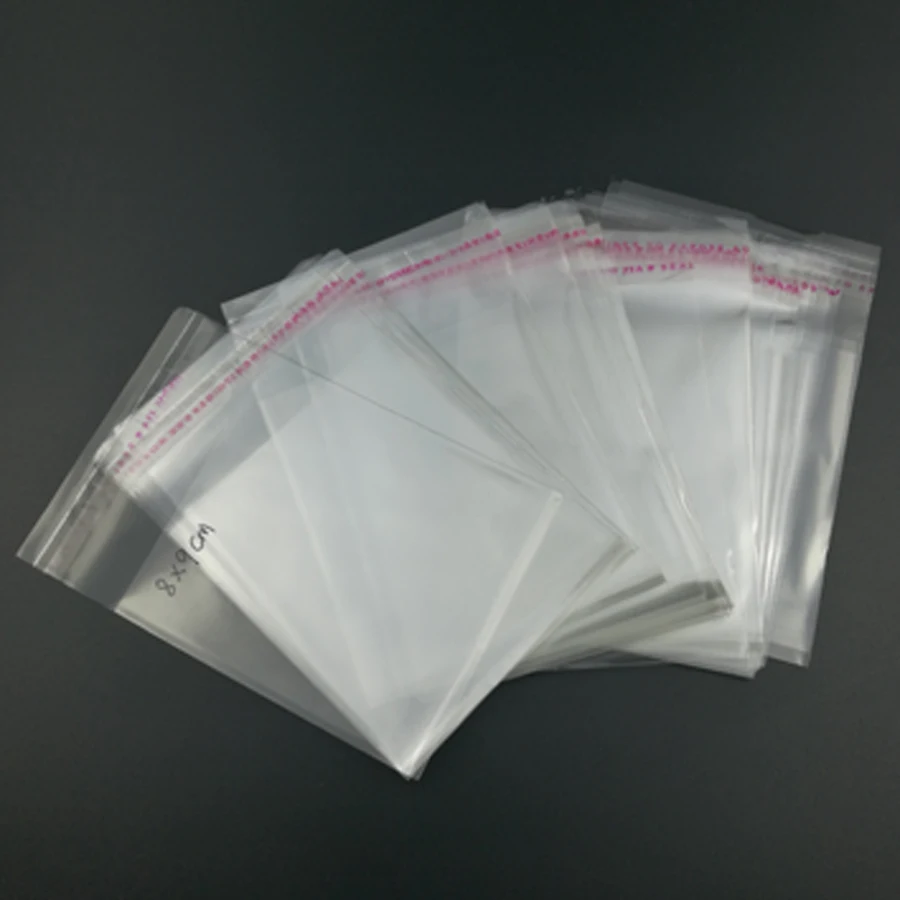 Plastic Resealable Biscuit Bags Tea Time Self-Adhesive About 100pcs