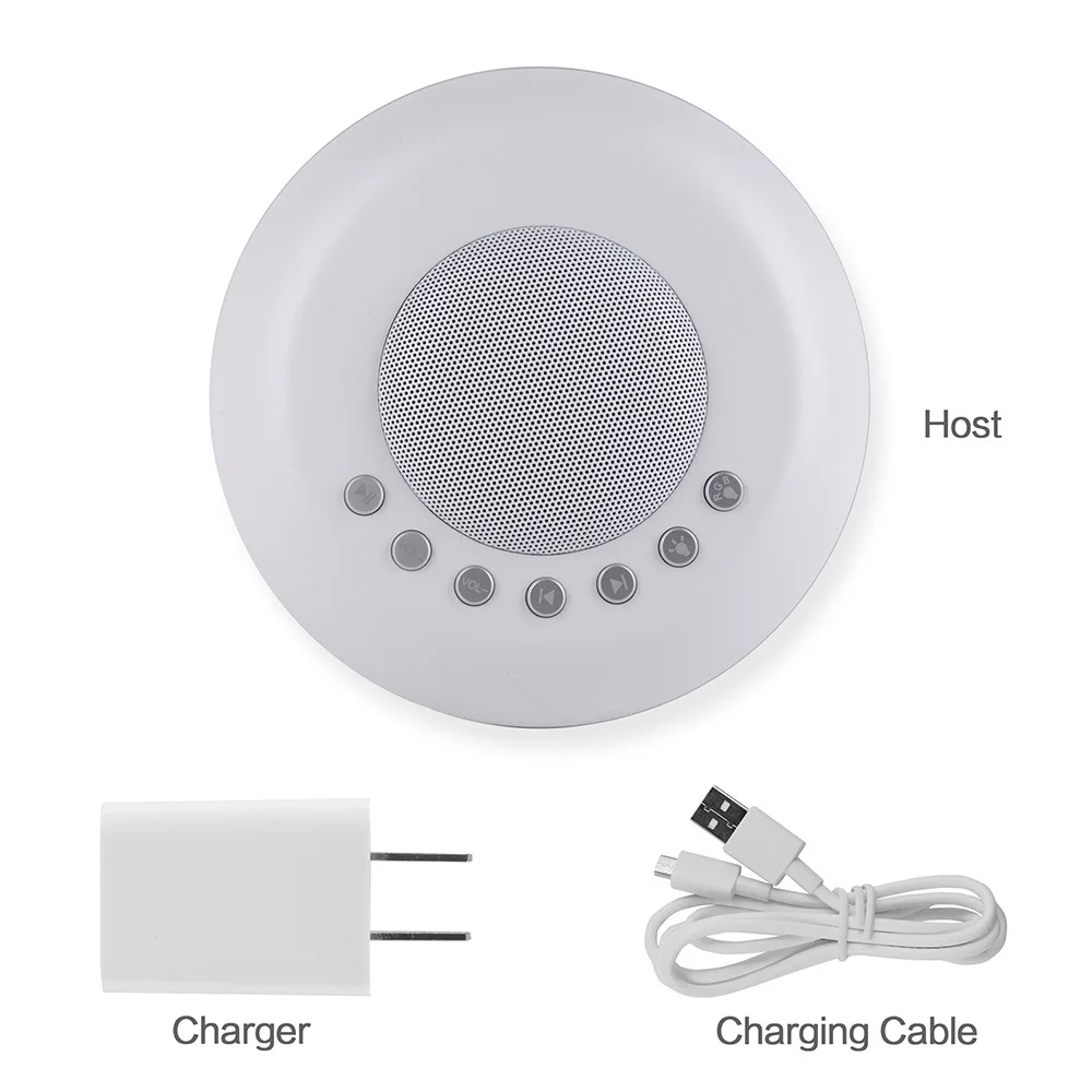 

White Noise Machine Night Light Kids Memory Timer Function Soothing Sounds