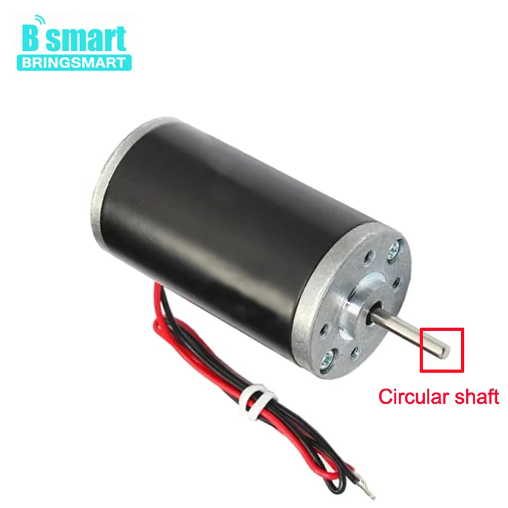

Bringsmart Permanent Magnet DC Motor 6-24V 4000-8000rpm Powerful Electric Motor Reversed High Speed Motor Long Life Mini Engine