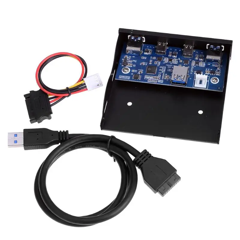 Стандартный 3,5 дюймовый флоппи-дисковод 2xUSB3. 0+ 2xType-C порт расширитель панель для настольного ПК Передняя флоппи-дисковод