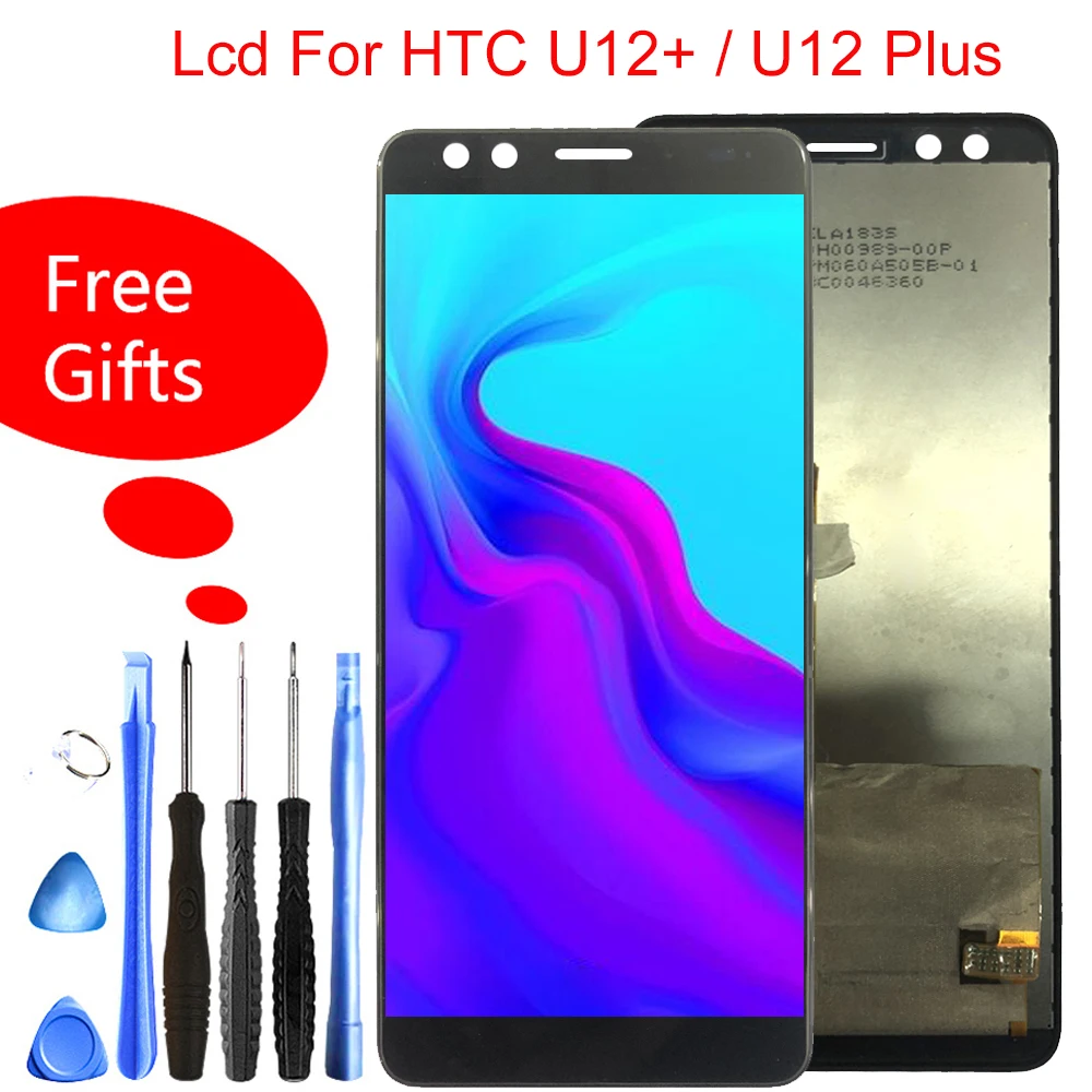 

Quality Lcd For HTC U12 Plus LCD Display Digitizer Screen Assembly For HTC U12+ U12 Plus Display Replacement Parts