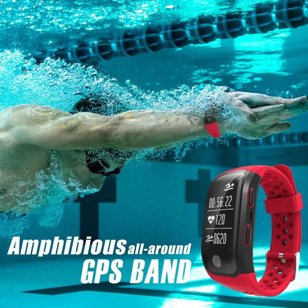 

GPS Smart Bracelet S908 men Swimming Waterproof Smart Band Heart Rate Monitor Call Reminder S908 Sports Bracelet
