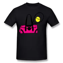 Nouveau hommes de haute qualité coton Tenni balle raquette sac à main T-shirts personnalisé o-cou à manches courtes garçon t-shirt, grande taille S-5XL(China)