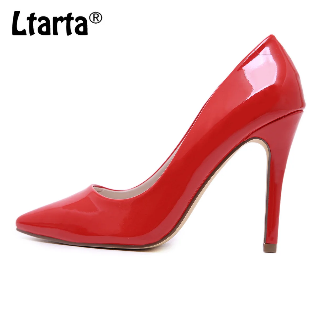 Ltartta/2019 г. Тонкие туфли с острым носком на высоком каблуке 11 см большие размеры 35 44