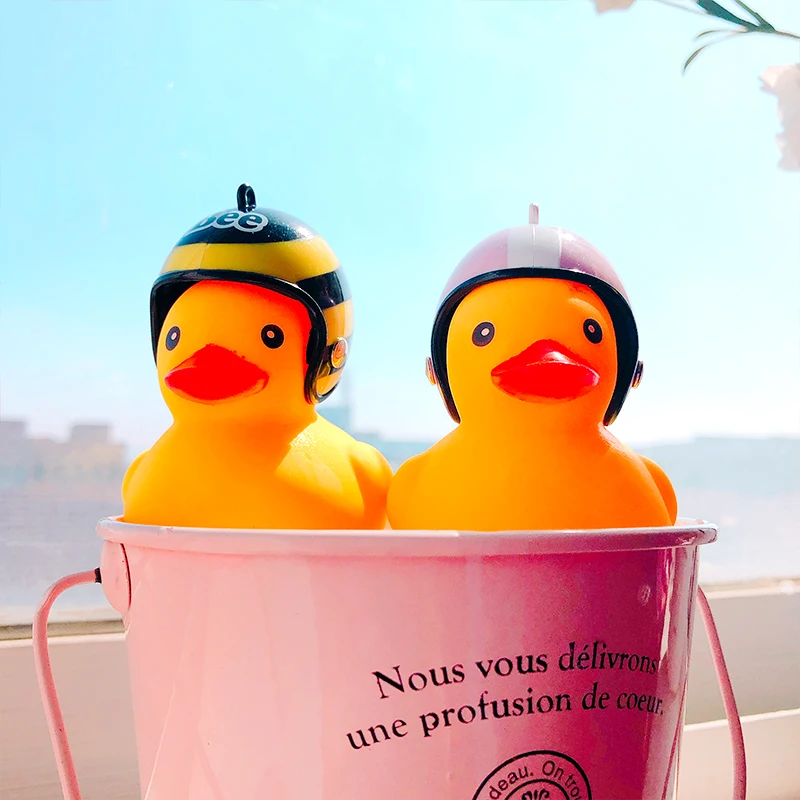 Lovely Duck  Helmet Ring Bell Toy For Motorcycle Cycling Bicycle Bike Ride Horn Alarm 5