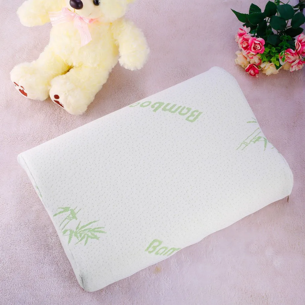 

Baby Memory Pillow Toddler Sleeping Anti Roll Cushion Adjustable Bamboo Slow Rebound Neck Protection Pillow Contour Health Care