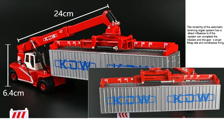 Инженерная модель контейнер Передняя тележка литья под давлением модель 1:50 большой размер транспортер KDW Детская Коллекция украшения игрушки