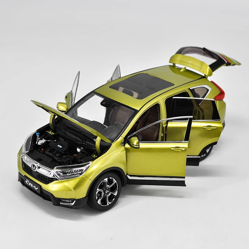 1:18 сплав игрушка Honda CRV модель автомобиля SUV белый желтый авторизованный подлинные детские игрушки подарки оригинальная коробка