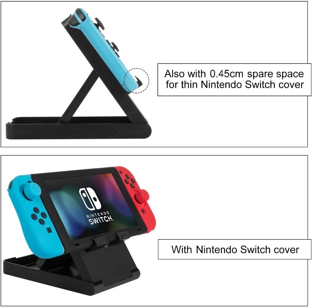 

For Nintend Switch NS Game Console Universal Playstand Table Desktop Stand Support Holder Adjustable Angle Foldable Base Bracket