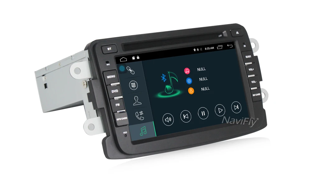 Excellent Navifly 1024*600 Quad Core Android 7.1 2G RAM 7inch Car DVD GPS Navi Radio vedio Player For Dacia/Duster/Logan/Sandero 18
