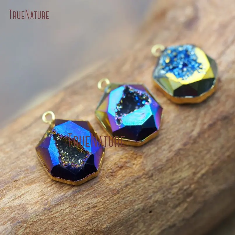 20171213-PM8861- Hexagon Charm Agate Druzy Geode Charm_5