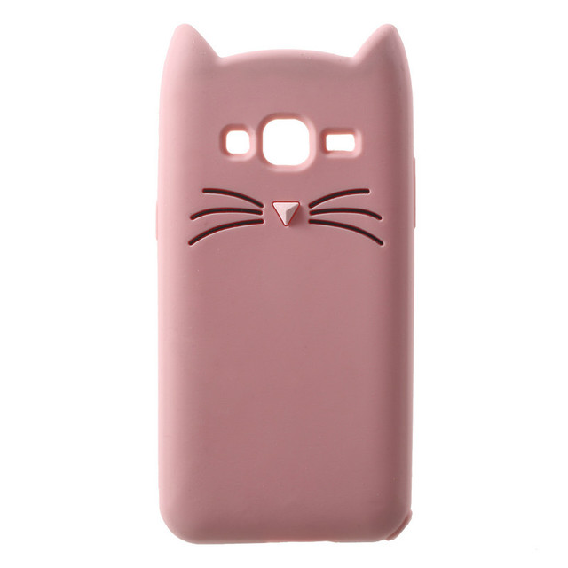 Samsung Galaxy J3 J5 J7 2016 A5 2017 S6 S7 Edge S9 Plus Case Cute 3D Beard Cat Ears Cartoon Soft Silicone Phone Back Cover