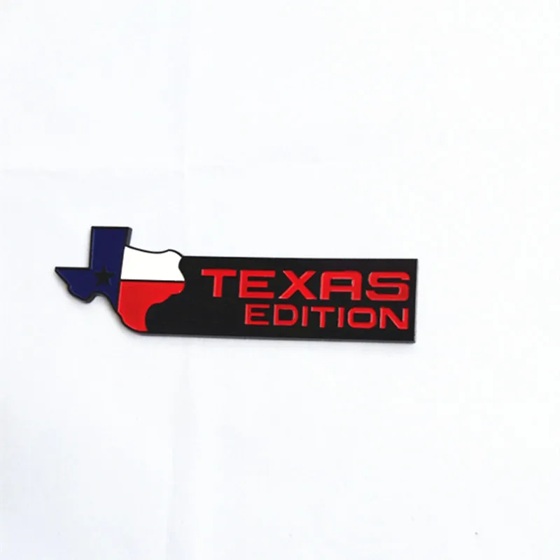 3D Metal Emblem Decals Car Sticker Chrome Badge TEXAS EDITION Logo fit