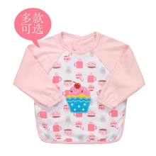 Y03 мальчик девочка зима-осень с длинным рукавом Водонепроницаемый Анти Грязный нагрудник хлопковая блузка едят одежда Детский фартук водонепроницаемый корпус