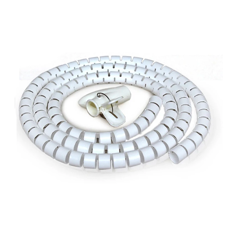 Buy 1pcs 2m Flexible Spiral Tube Cable Organizer Wire