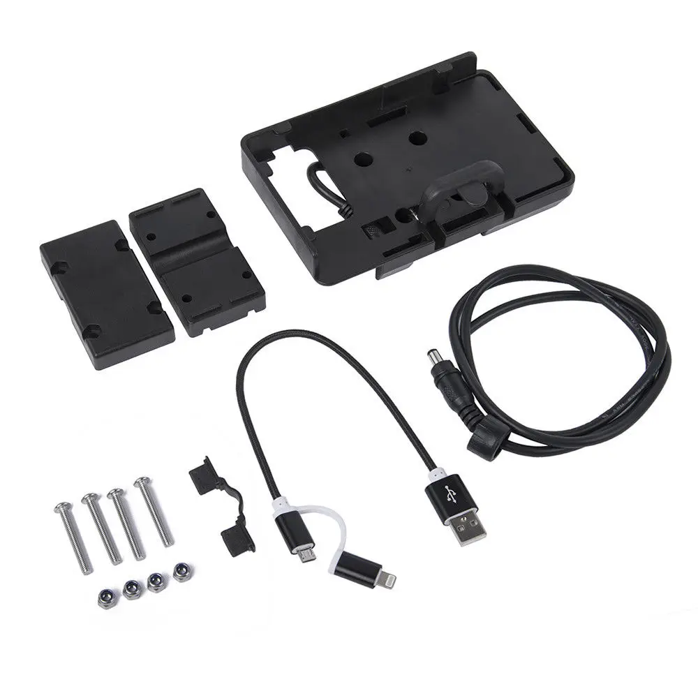 Para BMW R1200GS ADV F700 800GS Honda CRF1000L S1000XR R1200RS motocicleta USB carga teléfono móvil